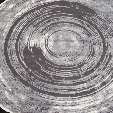 Ковер 00843G - GREY / GREY - Круг - коллекция SAFIR рисунок круги