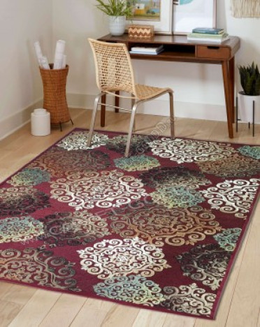 Ковер бельгийский 38001 Genova (Вискоза, красный)