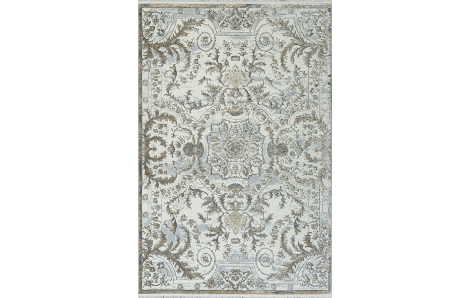 Ковер 00765A - GREY FDY / CREAM HB - Прямоугольник - коллекция SAHARA