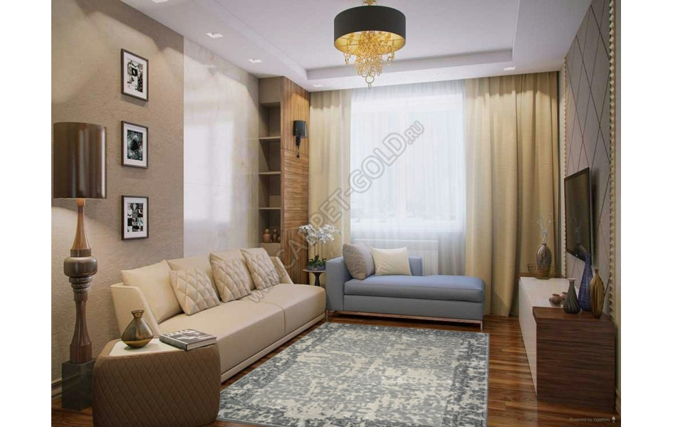 Ковер F268 - BLUE - Прямоугольник - коллекция CUBA