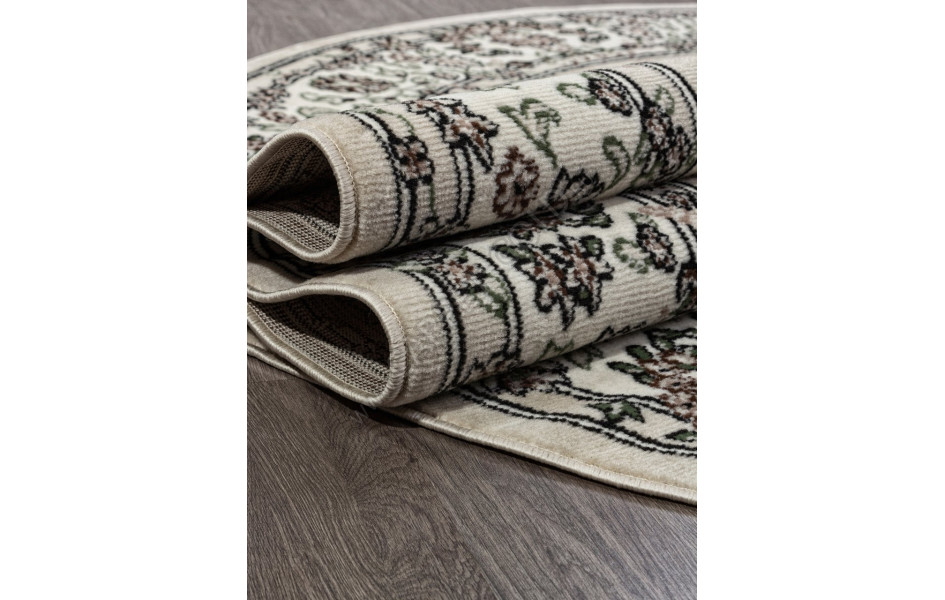 Ковер D412 - BEIGE - Овал - коллекция GAVANA